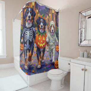 Rideaux De Douche Trick-or-Treat de la montagne bernoise à Halloween