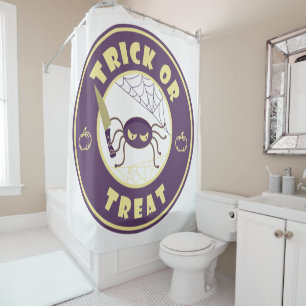 Rideaux De Douche Trick ou traiter l'araignée halloween style Starbu