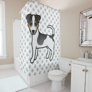 Rideaux De Douche Tricolor Smooth Coat Jack Russell Terrier Chien