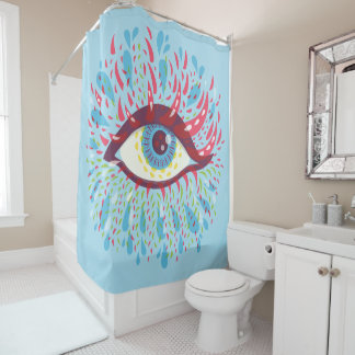 Rideaux De Douche Trippy Oye Psychedelic Art