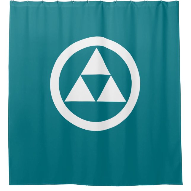 Rideaux De Douche Trois échelles en cercle (Devant)