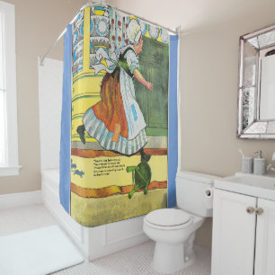 Rideaux De Douche Trois souris aveugle Mère Oie Nourriture rime