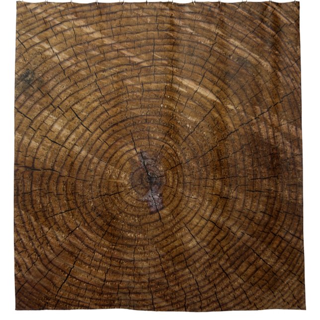 Rideaux De Douche tronc d'arbre Brown (Devant)