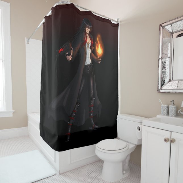 Rideaux De Douche TSDS: Seth, Dieu du Chaos (En situation)