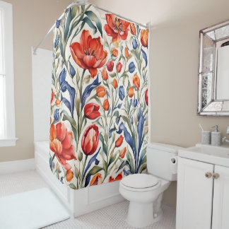 Rideaux De Douche Tulip Bloomers Motif de WC Design