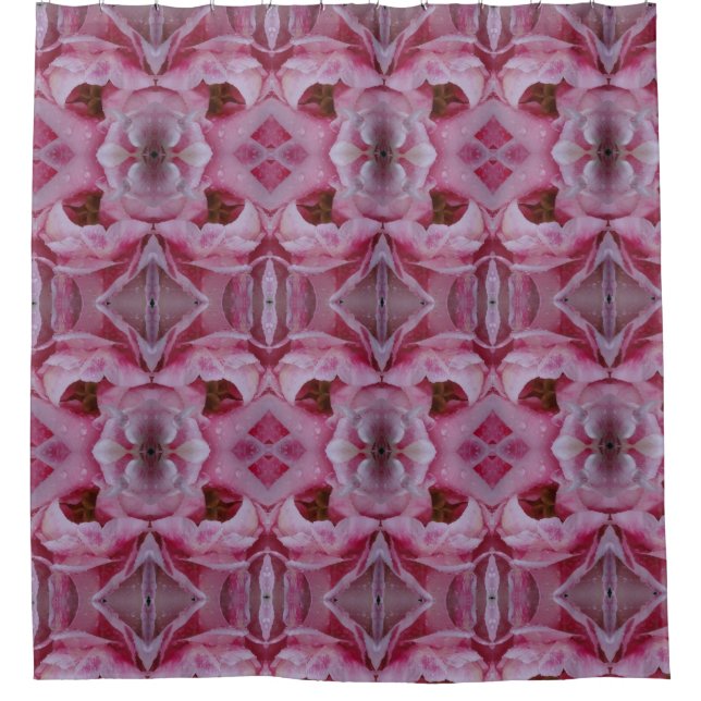 Rideaux De Douche Tulipe rose Ikat aussi (Devant)