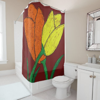 Rideaux De Douche Tulipes