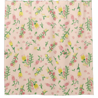 Rideaux De Douche Tulipes aquarelles