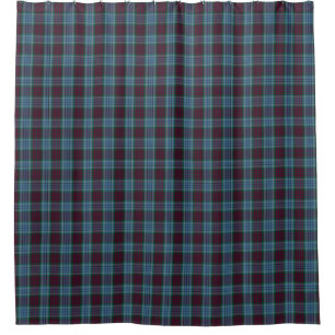 Rideaux De Douche Turquoise bleu Tartan Plaid Scottish Kilt