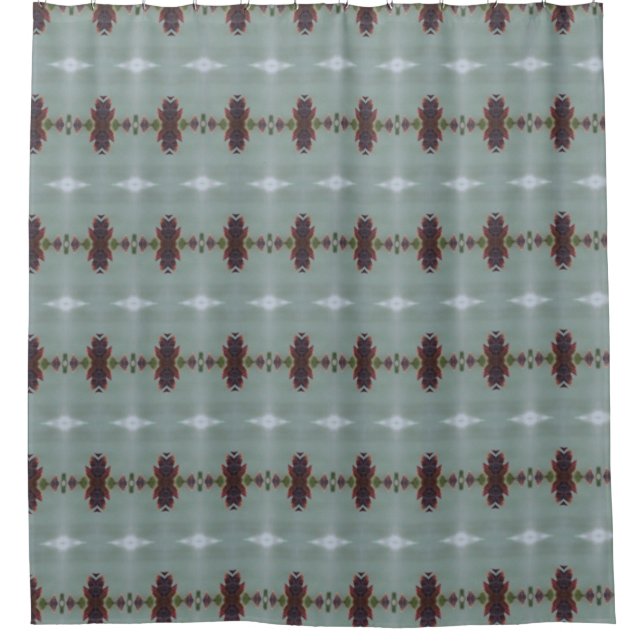 Rideaux De Douche Turquoise Et Plum (Devant)