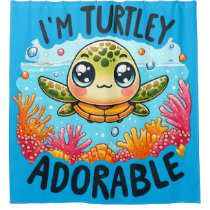 Rideaux De Douche "Turtley Adorable"
