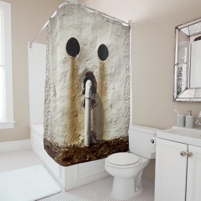 Rideaux De Douche Tuyau d'eau exposé (En situation)