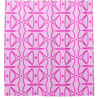 Rideaux De Douche Two Toned Pink Pattern Shower Curtain