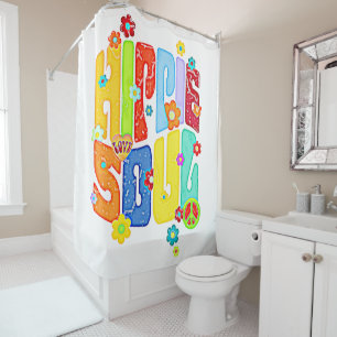 Rideaux De Douche Typographie amusante - HIPPIE SOUL 1