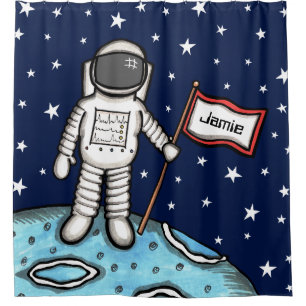 Rideaux De Douche Un astronaute spatial personnalisé Cosmonaut