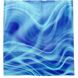 Rideaux De Douche Un brouillard bleu mystique