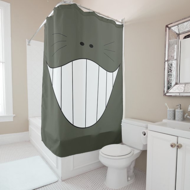 Rideaux De Douche Un sourire aimant d'une Bouche 001 (En situation)