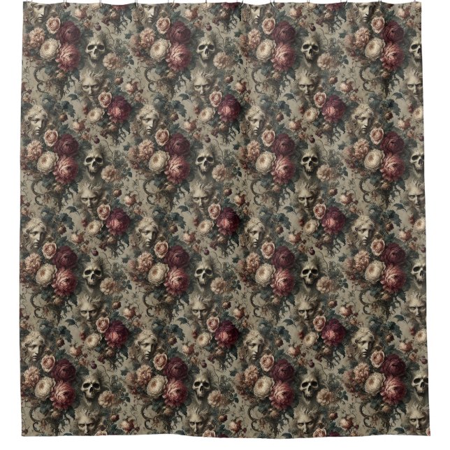 Rideaux De Douche Une floraison à attendre - gothique victorien (Devant)