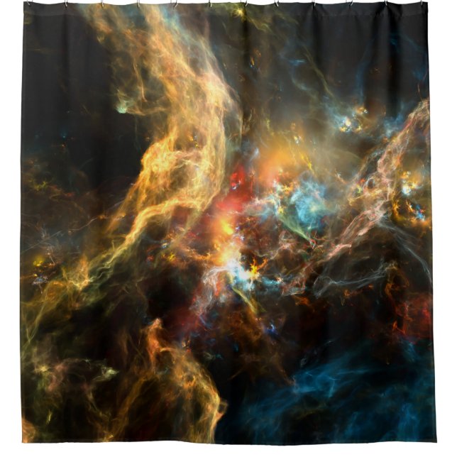 Rideaux De Douche Une fois sur une série Space. Conception abstraite (Devant)