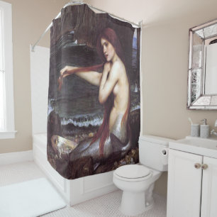 Rideaux De Douche Une sirène de J W Waterhouse, 1901