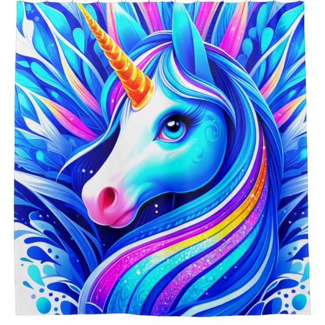 Rideaux De Douche Unicorn Art (Devant)