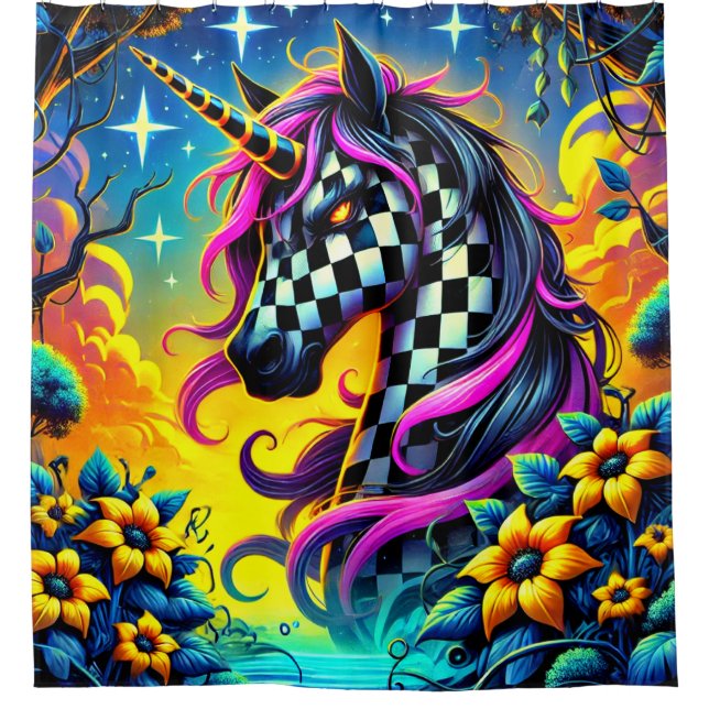 Rideaux De Douche Unicorn Art (Devant)