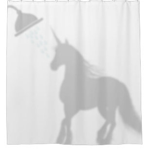 Rideaux De Douche Unicorn Shadow Silhouette Shadow Buddies dans Douc
