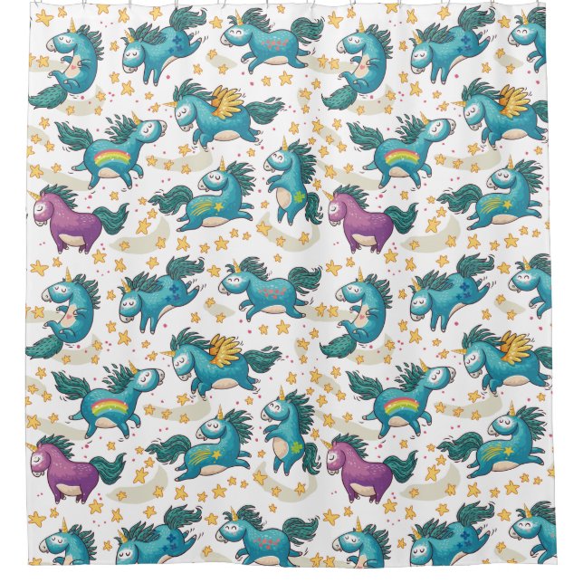 Rideaux De Douche Unicornes (Devant)