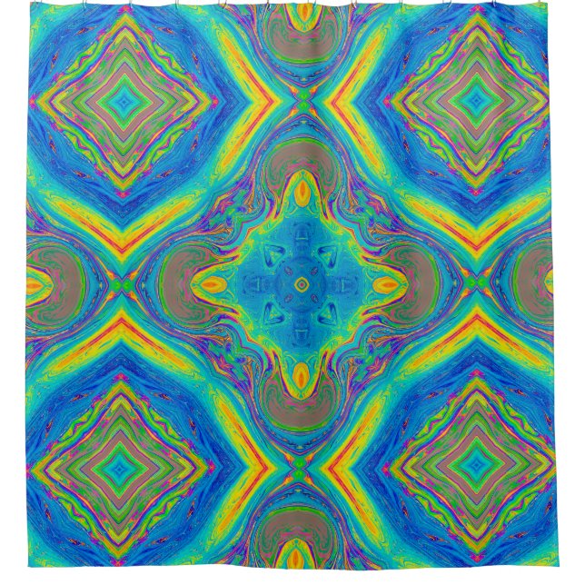 Rideaux De Douche Unique couleur Abstrait (Devant)