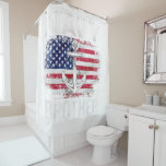 Rideaux De Douche United States Navy Brother With American Flag Gift<br><div class="desc">United States Navy Brother With American Flag Gift</div>