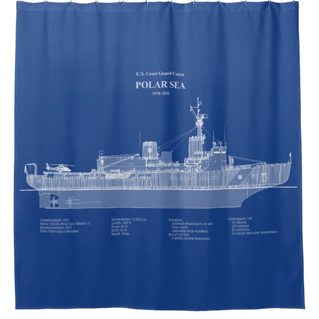 Rideaux De Douche USCG Cutter Polar Sea wagb-11 - ABD (Devant)