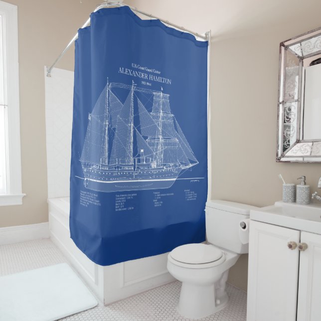 Rideaux De Douche USCGC Alexander Hamilton wix-272 - ABD (En situation)
