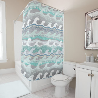 Rideaux De Douche vagues