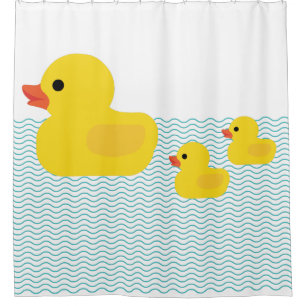 Rideaux De Douche Vagues mignonnes en caoutchouc de baignoire