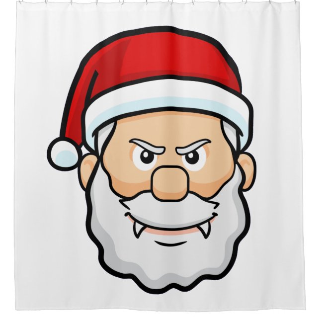 Rideaux De Douche vampire de noël père Noël (Devant)