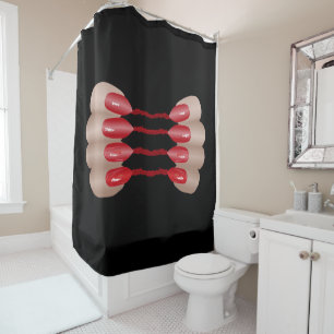 Rideaux De Douche Vampire Finger