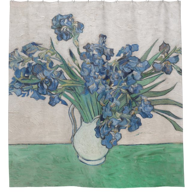 Rideaux De Douche Van Gogh Iris Vase Peinture Impressionnisme (Devant)