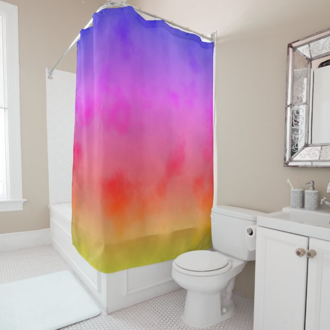 Rideaux De Douche Vapeur arc-en-ciel (En situation)