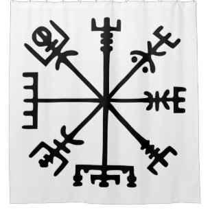 Rideaux De Douche Vegvísir (Viking Compass)