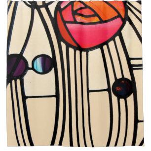 Rideaux De Douche Verre en tôle de Charles Rennie Mackintosh