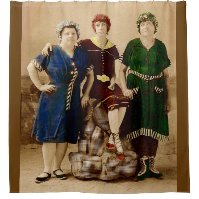 Rideaux De Douche vers 1910 Atlantic City beautés de bain RPPC (Devant)