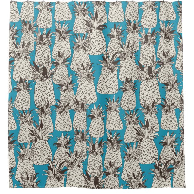 Rideaux De Douche vert ananas (Devant)