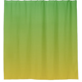 Rideaux De Douche Vert et jaune foncé personnalisé