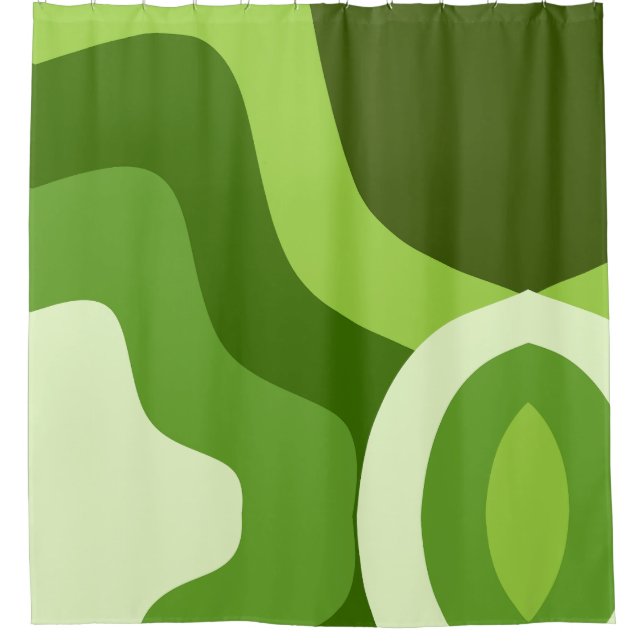 Rideaux De Douche Vert P P 543 b 1 de 3 (Devant)