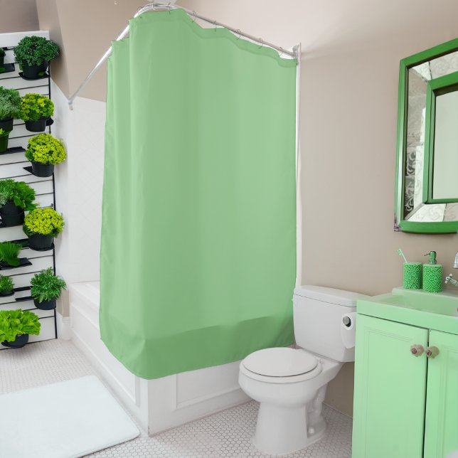 Rideaux De Douche Vert Sage : Couleur Uniforme Solide (Créateur téléchargé)
