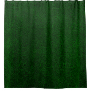 Rideaux De Douche Vert vert de forêt florale vintage