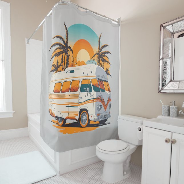 Rideaux De Douche Vibe d'été (En situation)