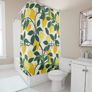 Rideaux De Douche Vibrant Lemon Grove