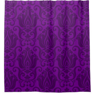 Rideaux De Douche victorian damask antique purple wallpaper ornate