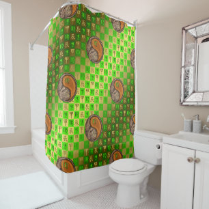 Rideaux De Douche Vierge & Dragon de Bois